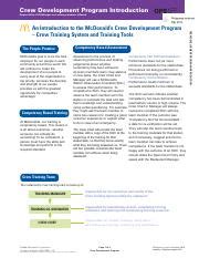 ibose mcdo|Crew Development Program IntroductionOPSSheet.